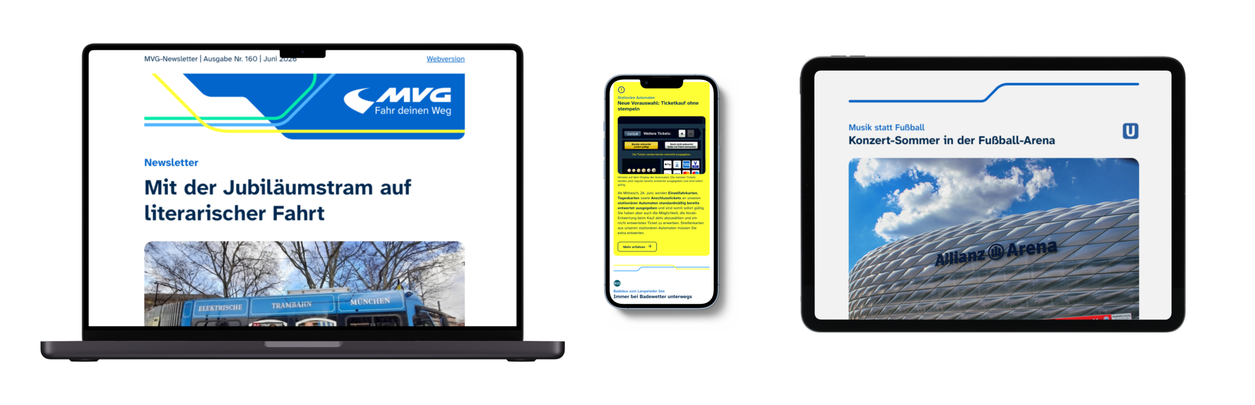 ClverReach Template für die Münchner Verkehrsbetriebe CleverReach Template MVG