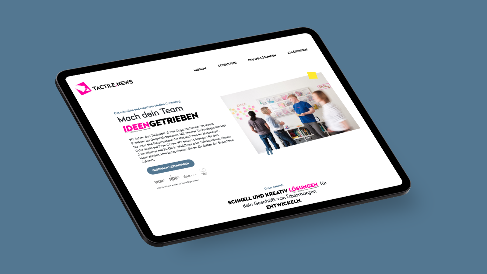 tactile.news Website
