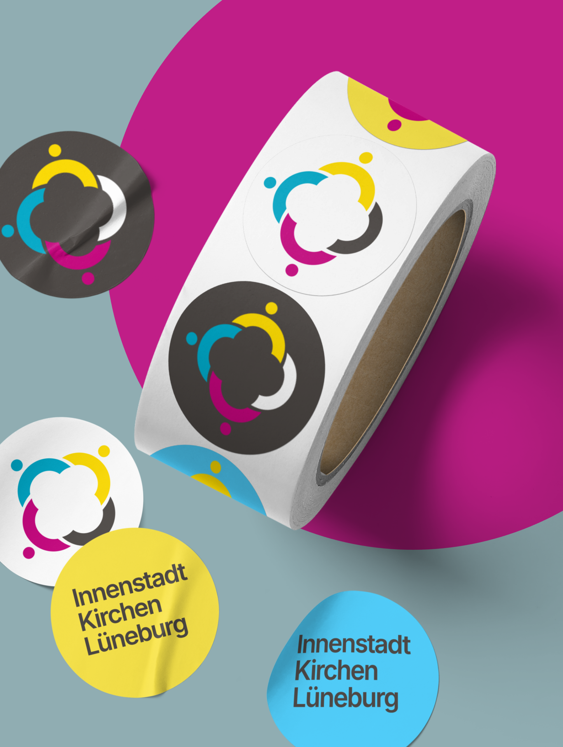 Logo-Anwendung - Aufkleber